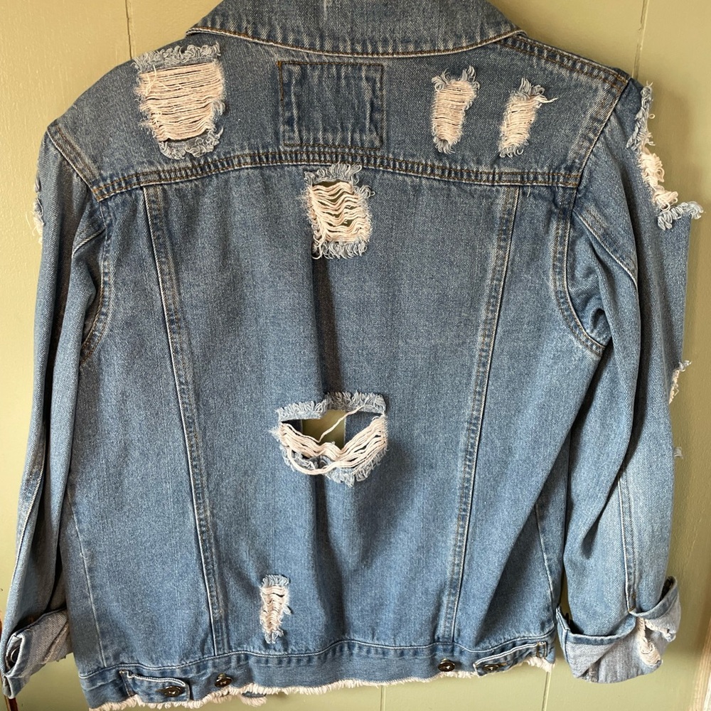Distressed Denim Jacket - Picture 2 of 2